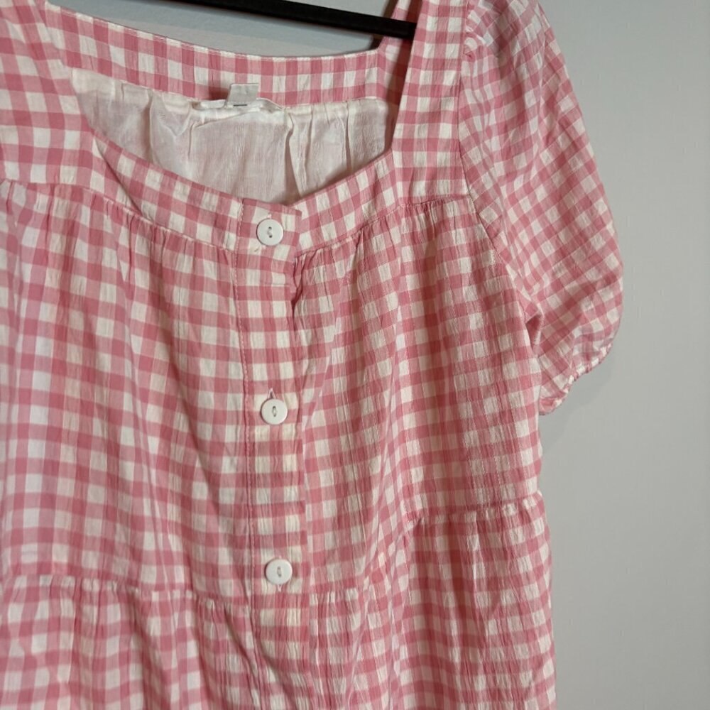 Beach Lunch Lounge Marcela gingham dress in Dusty Pink - Picture 3 of 6